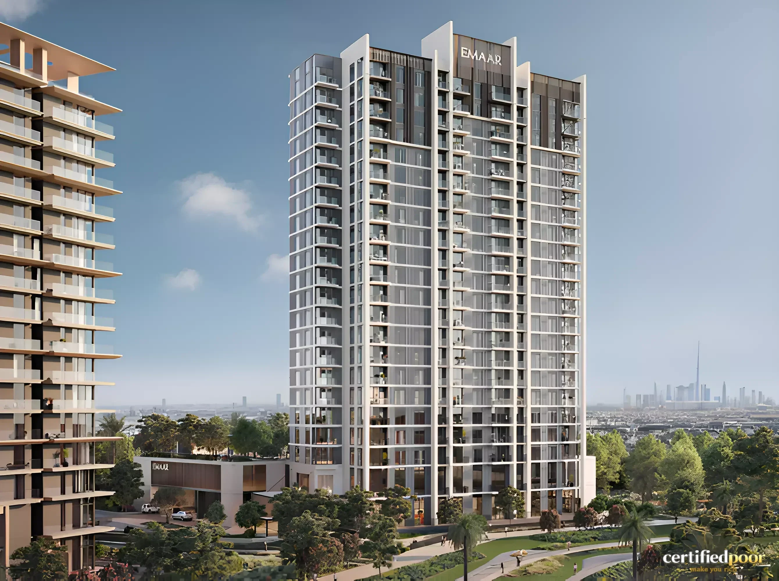 Golf Hillside Dubai Hills Estate golf course view