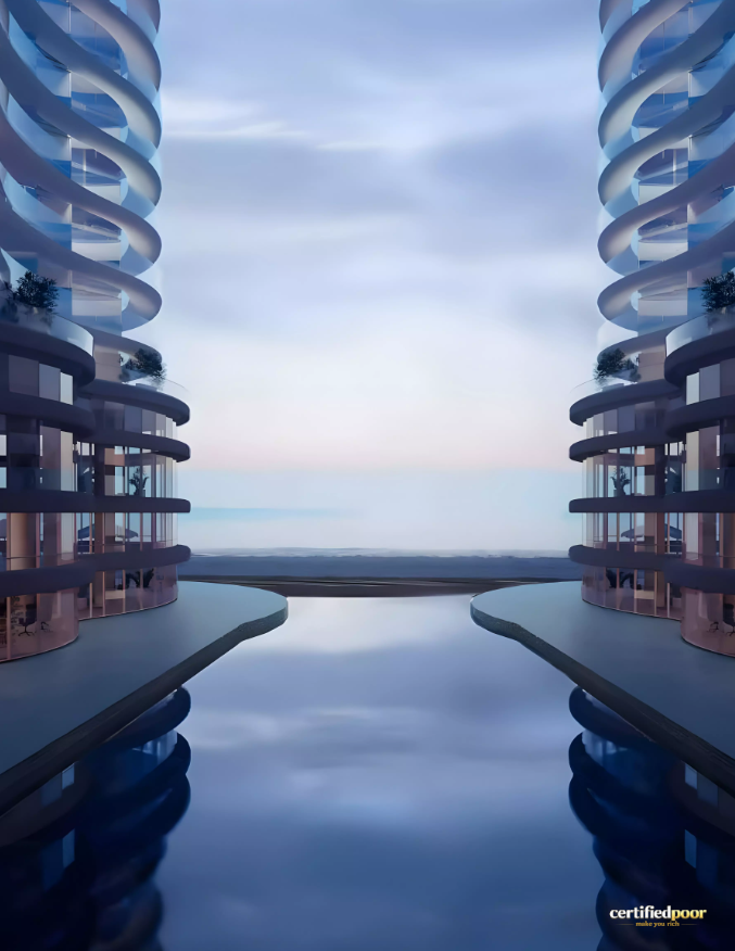 Canalside Marina Residences private beach