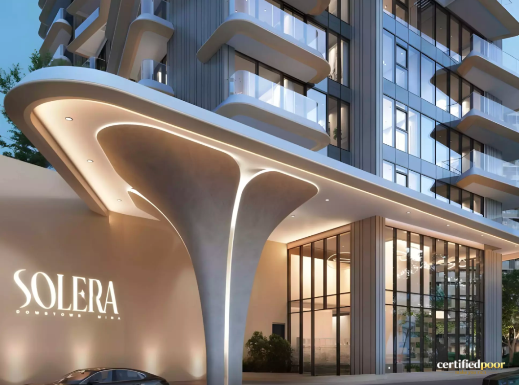 Solera Downtown Mina lagoon view