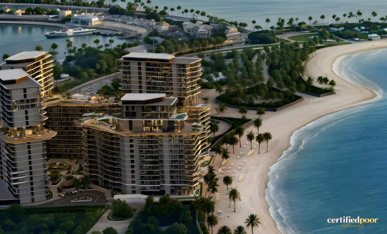 Costa Mare master community view Al Marjan Island