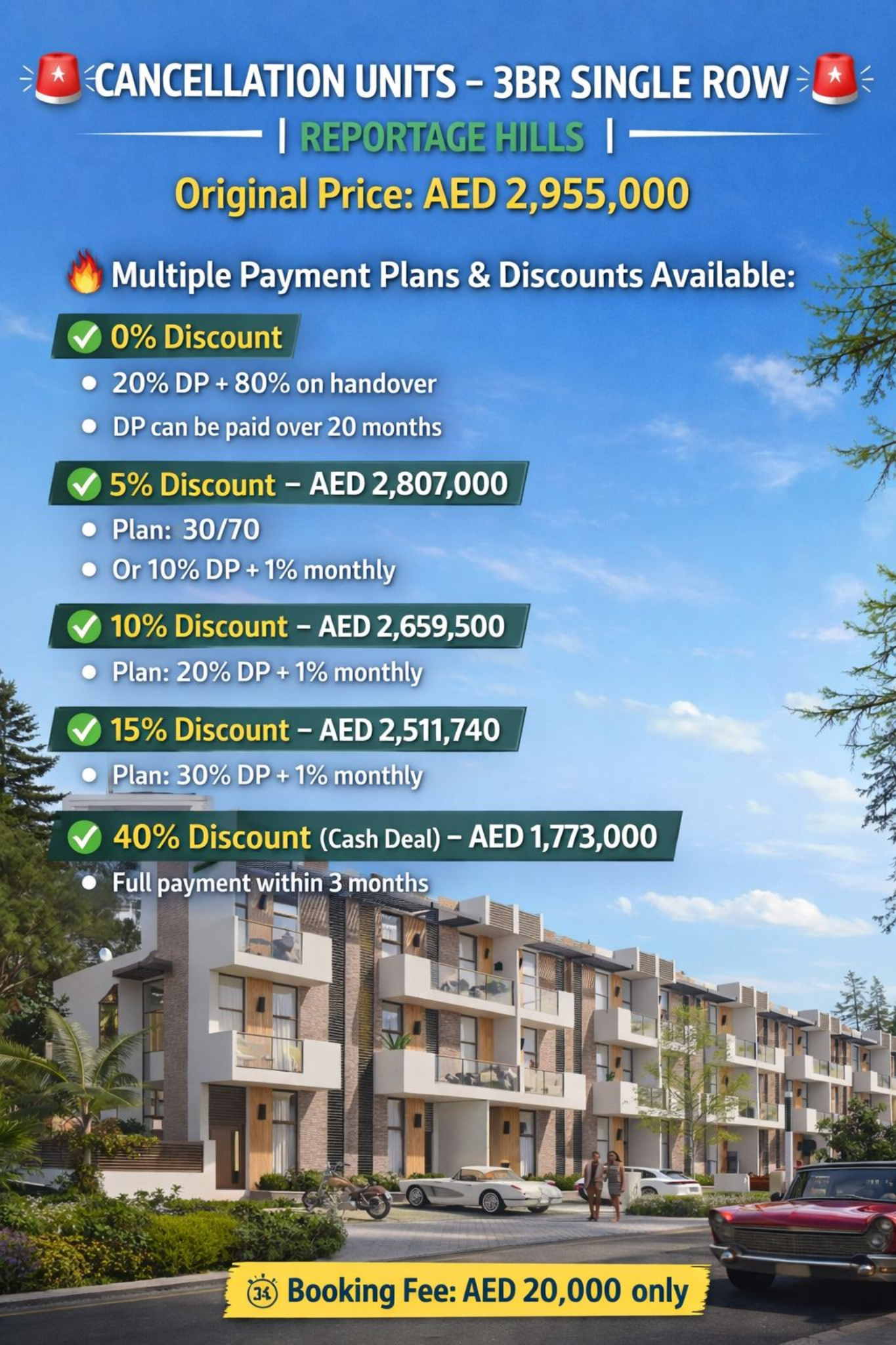 Cancellation Unit | Single Row at Reportage Hills