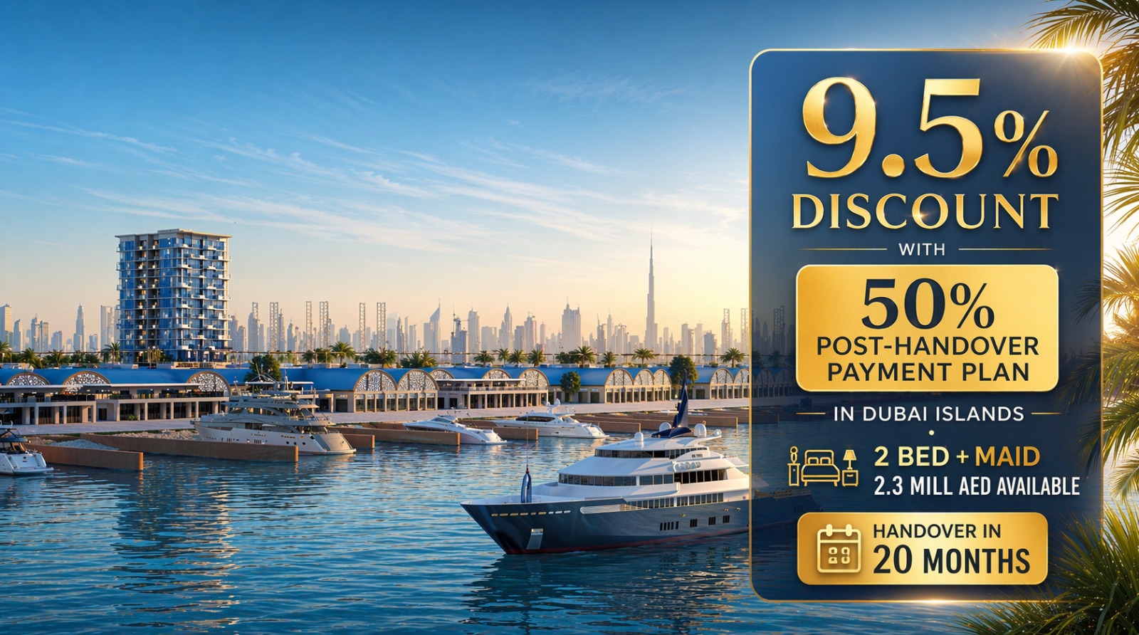 Dubai Islands Whitecliffs Residences Special Offer